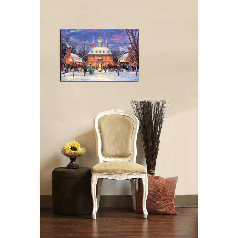 Traditional Pine Wood Wrapped Canvas Landscape Art Print