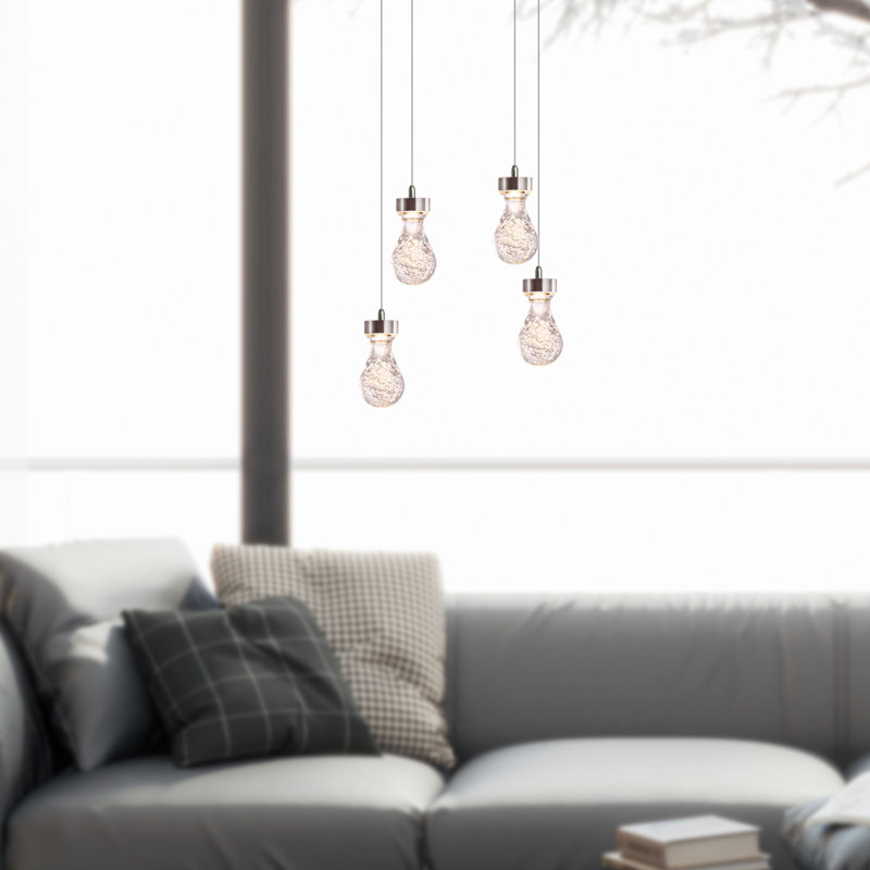 Atoka 4 - Light Cluster Pendant, Nickel
