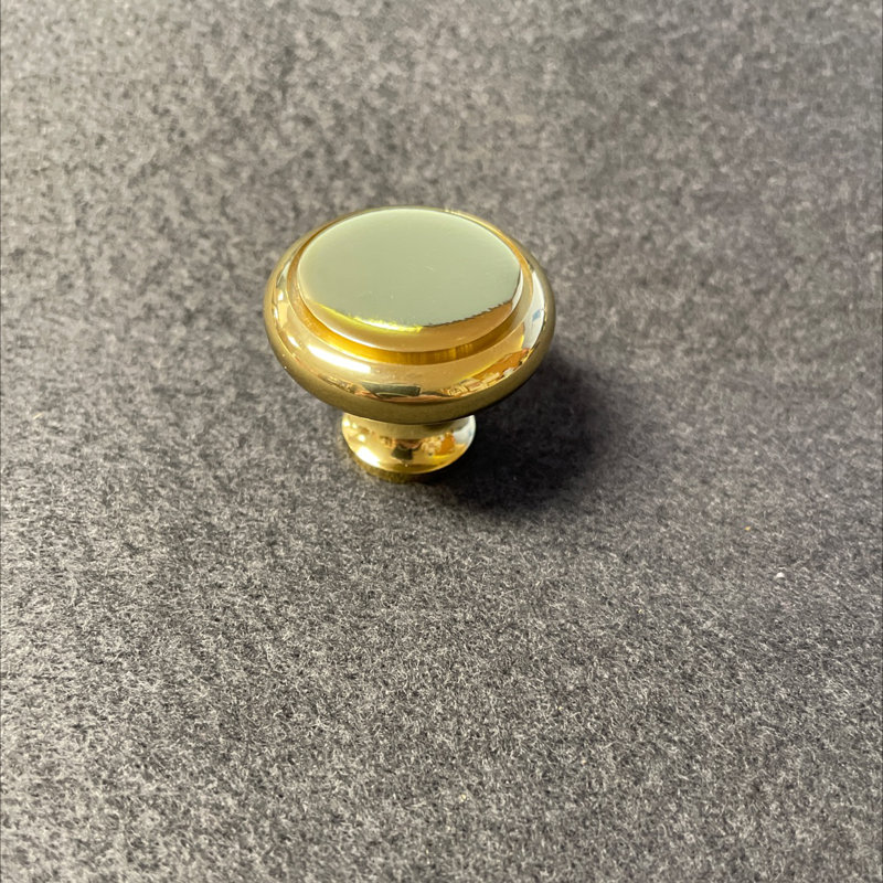 (5 Pack) 1-1/4 inch  Button Knob Solid Brass