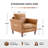 Bobur 22''W Faux Leather Living Room Accent Chair-2117935365