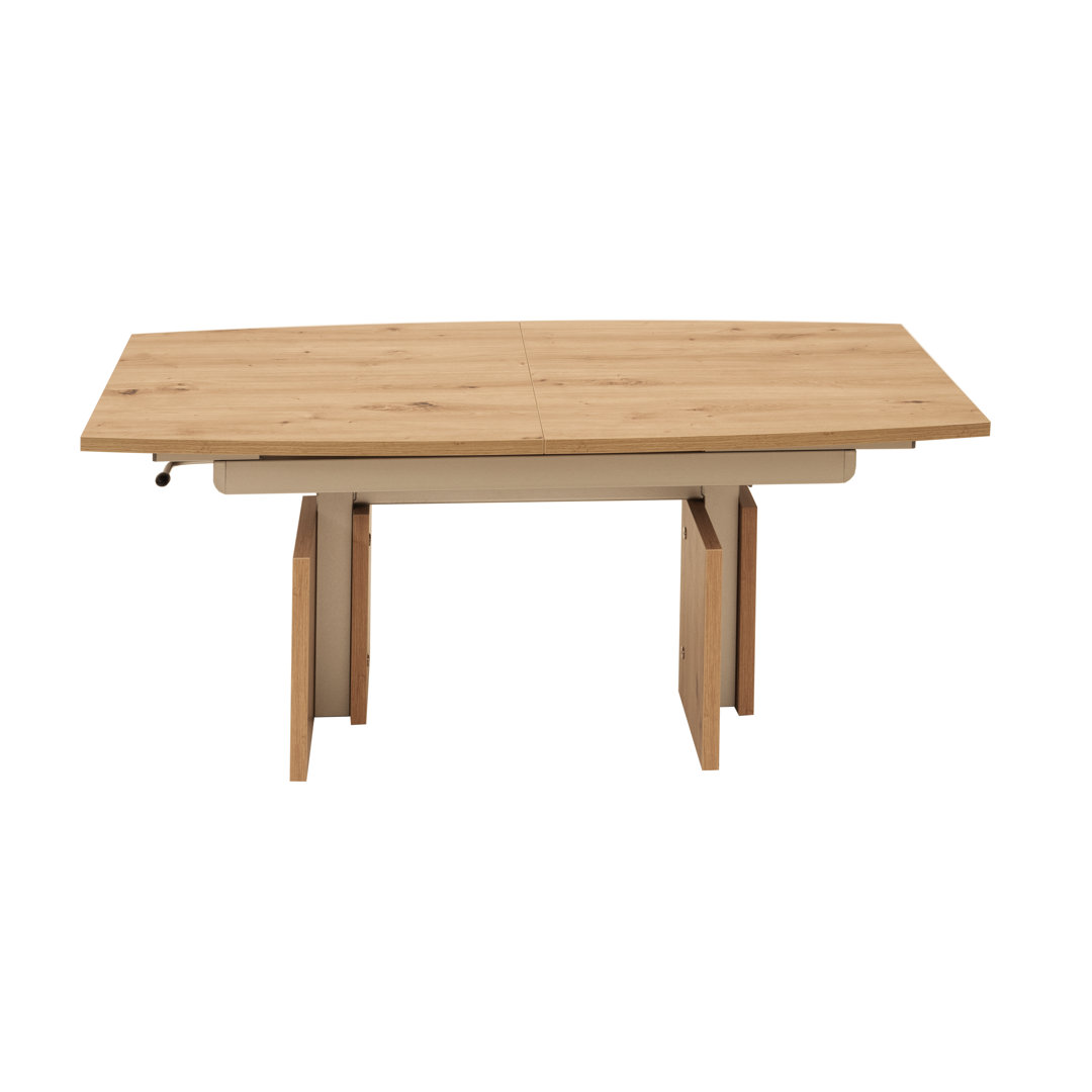 Jailon Lift Top Extendable Trestle Coffee Table with Storage