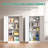 71"H Metal Garage Storage Cabinet Tool Steel Locking Cabinet With Doors And 3 Adjustable Shelves, Tall Cabinets For Garage Storage Systems Lockable File Cabinet For Home Office,Classroom,Pantry