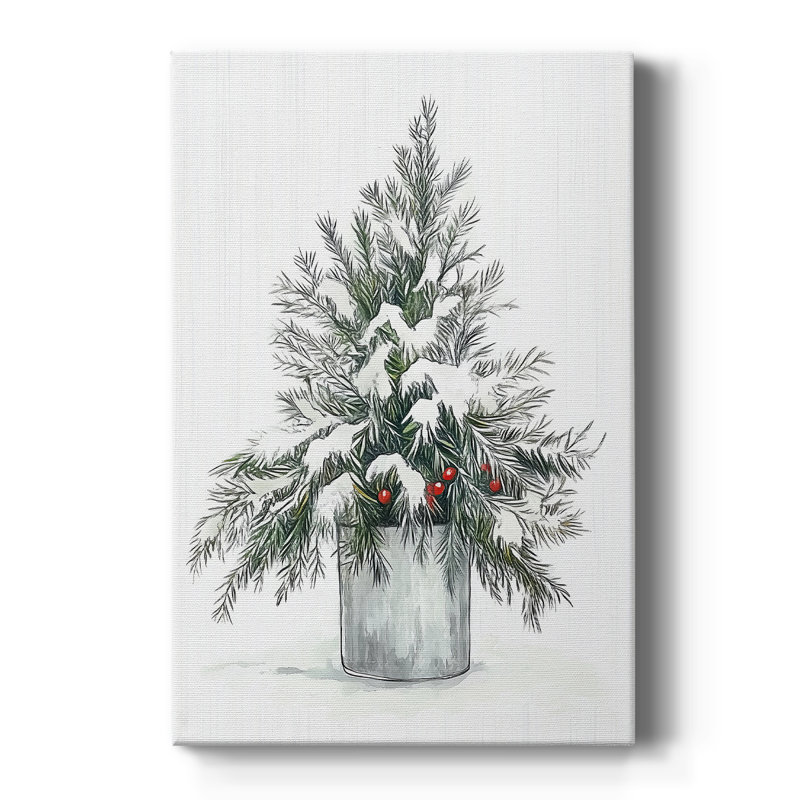 Art des Fêtes de Noël - Toile tendue avec châssis DCCCL XXVI, H 12 po x l 8 po