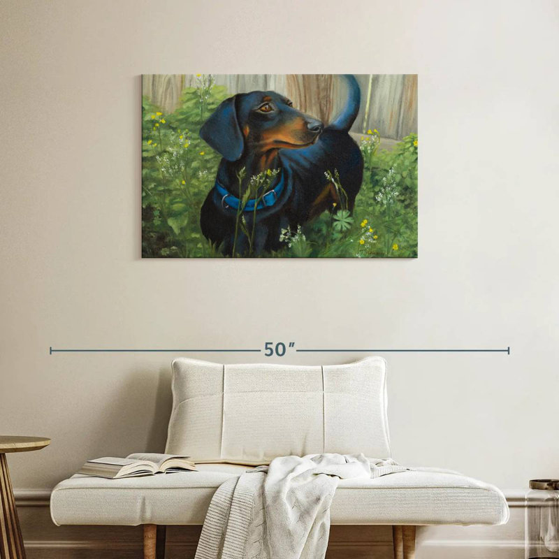Brampt Dachshund, 24" H x 36" W