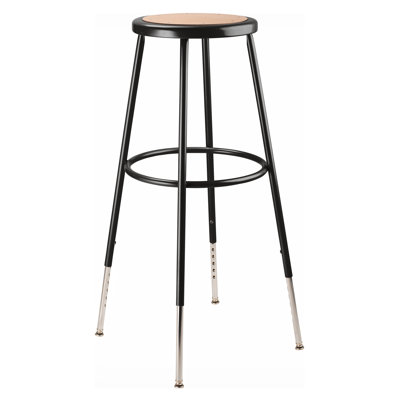 Adjustable Height Ergonomic Lab Stool with Footring