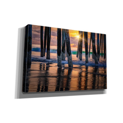 «Old Orchard Beach Sunrise» par Rick Berk, art mural sur toile