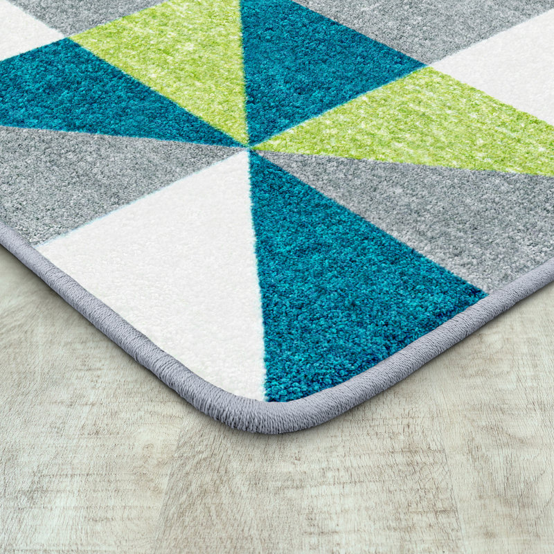 Geometric Indoor Rug, Rectangle 7'8" x 10'9"