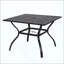 Table de bistro en métal et acier
