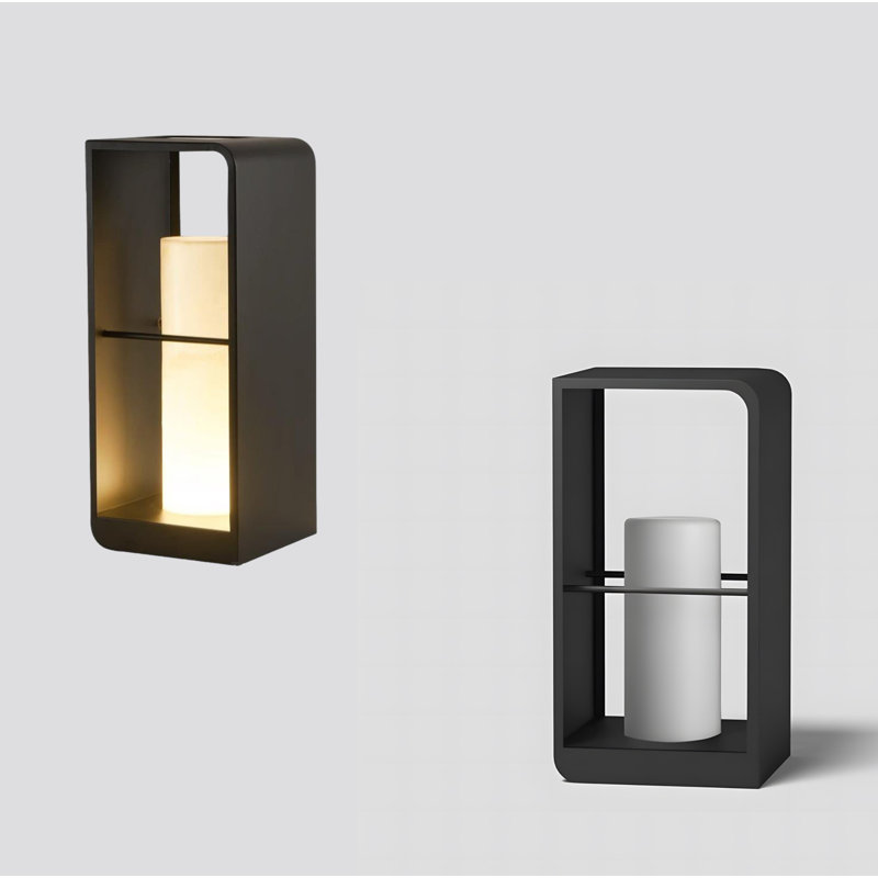 18.9'' Solar Powered Integrated LED Outdoor Table Lamp