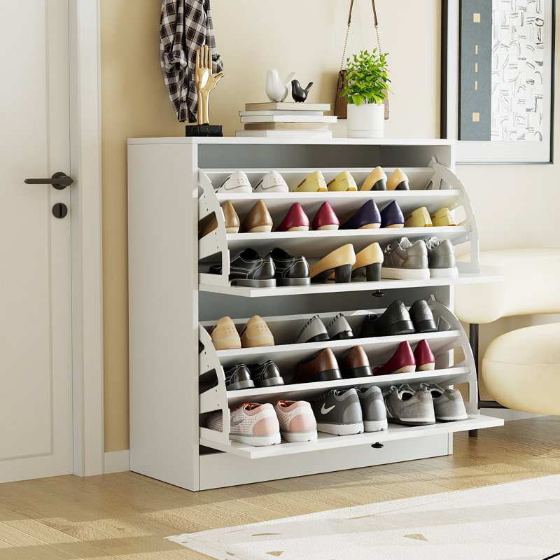 Armoire à chaussures rabattable avec 3 couches Marcell