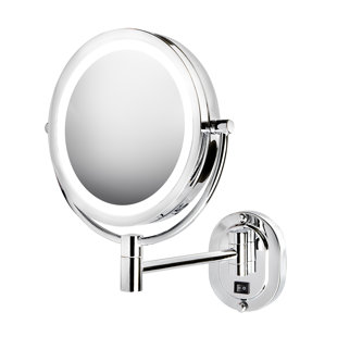 Miroir de maquillage lumineux à fixation murale 8 po Jerdon