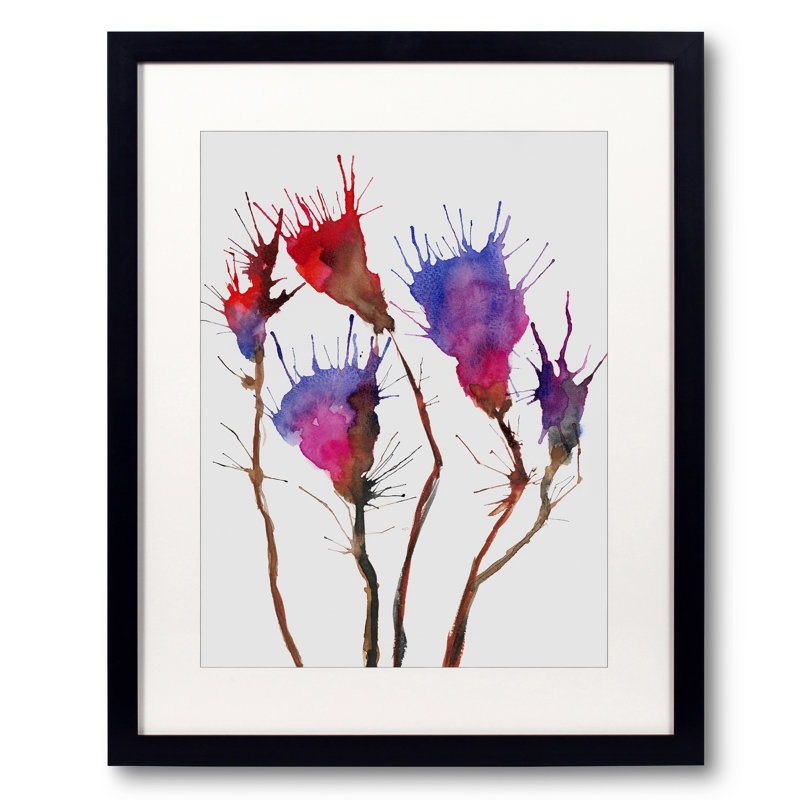 Tulips Print by Angel Estevez, Black Framed Paper, 20" H x 16" W