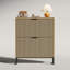 Armoire de rangement pour chaussures 16 paires avec 2 tiroirs rabattables, armoire de rangement pour chaussures autoportante
