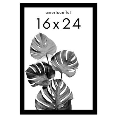 Poster Frame - Wooden Picture Frame with Plexiglass Cover