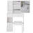 29.2" Small Space Left Drawer Desktop Vanity Table + Cushioned Stool, Extra Large Right Sliding Mirror, Multi Layer High Capacity Storage, Practical Fashionable Dresser, Suitable For Small Space-996686724