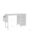 Bureau de 47,3 po avec prise de courant, 3 tiroirs, poche latérale, bureau d'étude facile à assembler, cadre stable et réversible pour bureau à domicile, bureau d'ordinateur de société, table de jeu, coiffeuse-1451742063