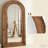 Arched Vintage Style Full-Length Mirror – Wooden Frame, Freestanding, Wall-Mounted, Oversized Floor Mirror-1644604376