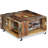 Solid Wood Frame Single Coffee Table with Storage