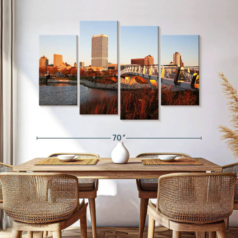 Sireci Milwaukee Autumn Sunset, 42" H x 68" W