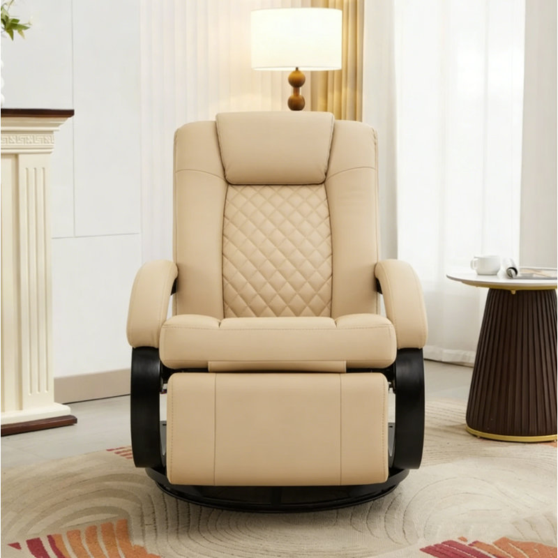 Meleri Faux Leather Swivel Recliner Chair