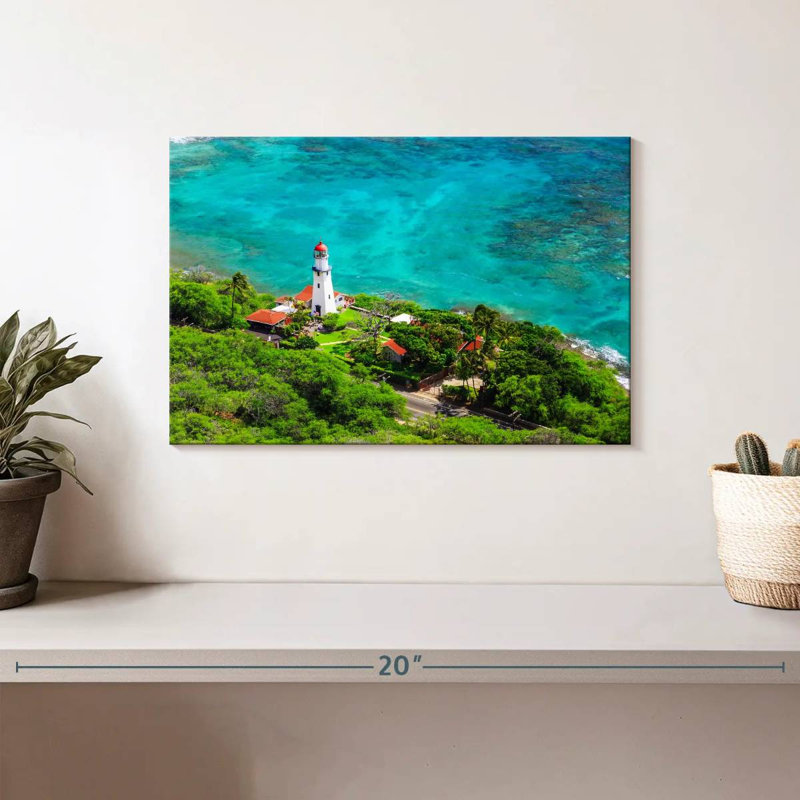 Diamond head lighthouse Aletra, H 8 po x l 12 po
