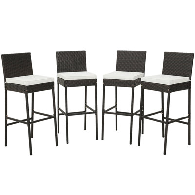 Bocephus Outdoor 30'' Bar Stool with Cushion