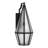 Peninsula 1-Light Outdoor Wall Lantern in Matte Black-265036438