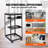 38.7'' H x 23'' W AV Cart