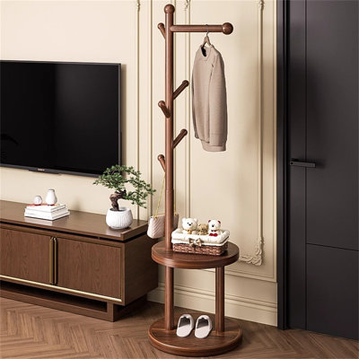 Simplify Solid Wood Clothes And Hat Stand