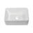 16"X12" White Ceramic Rectangular Vessel Bathroom Sink