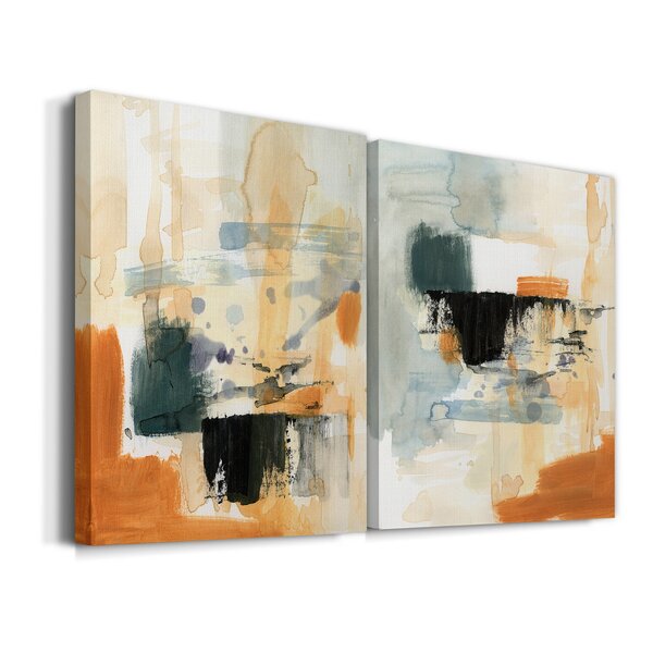 Wade Logan® Seria III On Canvas 2 Pieces Painting & Reviews | Wayfair