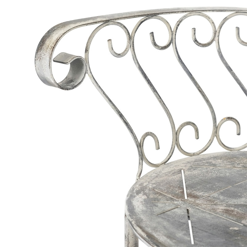 Fauteuil d'appoint en fer 23 x 22 x 38 po