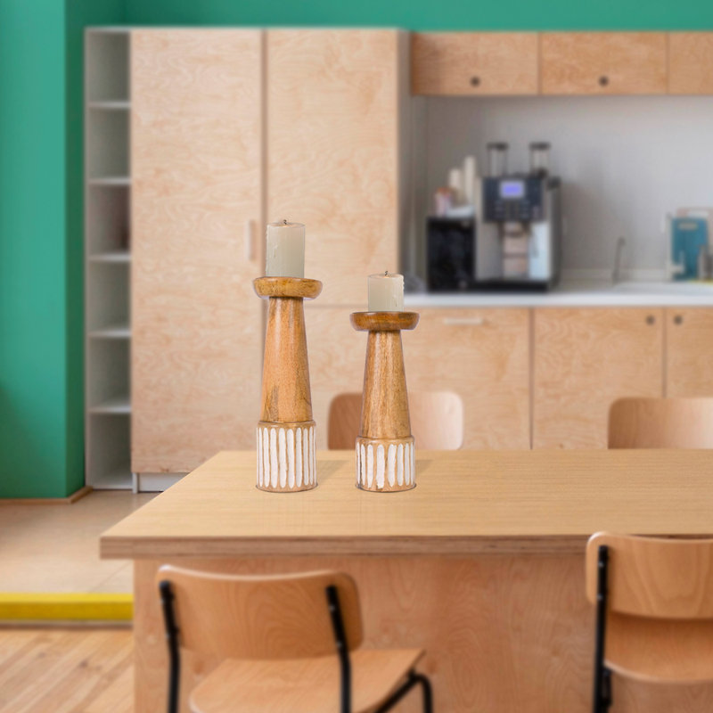 Wood Tabletop Pillar