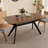 Wood Dining Table ,Walnut+Black