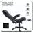 High Back Executive Office Chair Reclining Padded Armrests Remote Adjustable Height-1138823969-1138823981