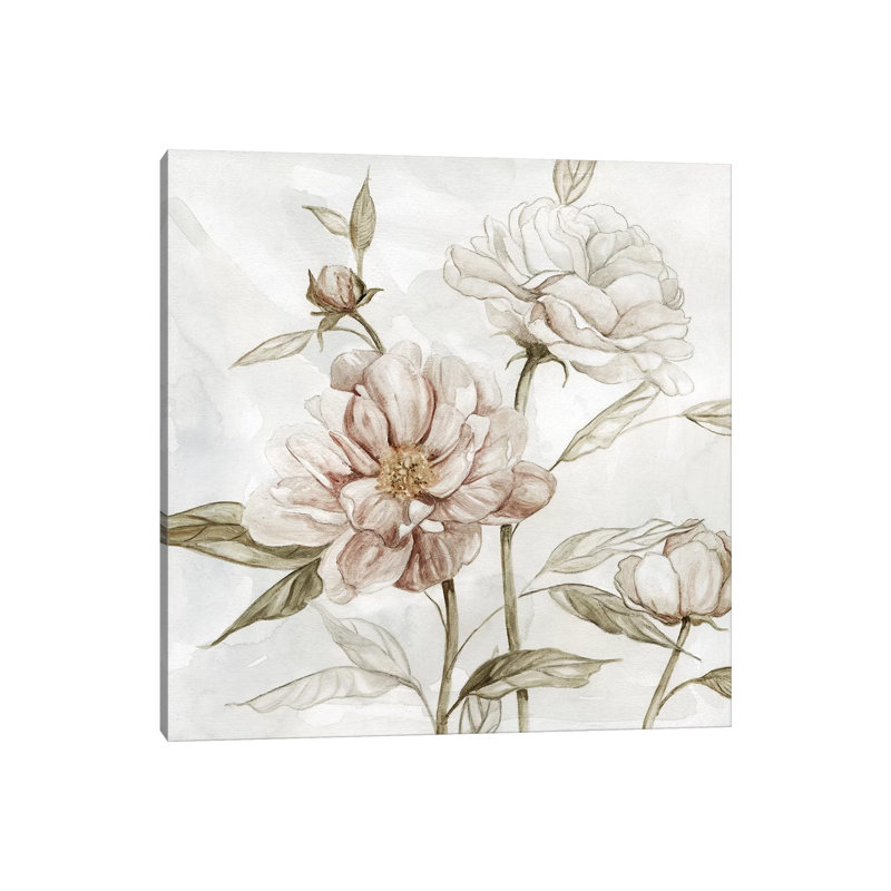 Washed Botanical II by Carol Robinson - Print on Canvas, Wrapped Canvas, 66.04 cm H x 66.04 cm W x 1.91 cm D