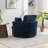 Achorn 42" W Recessed Arm Slipcovered Swivel Barrel Chair-1613166991