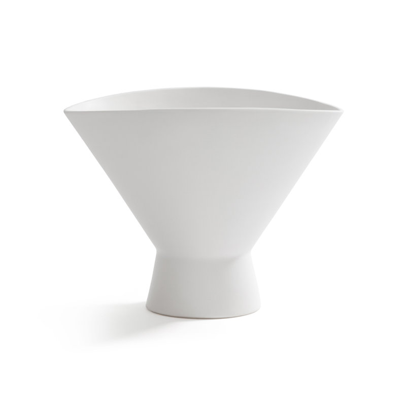 Vase / bol en céramique blanche Isla Vista