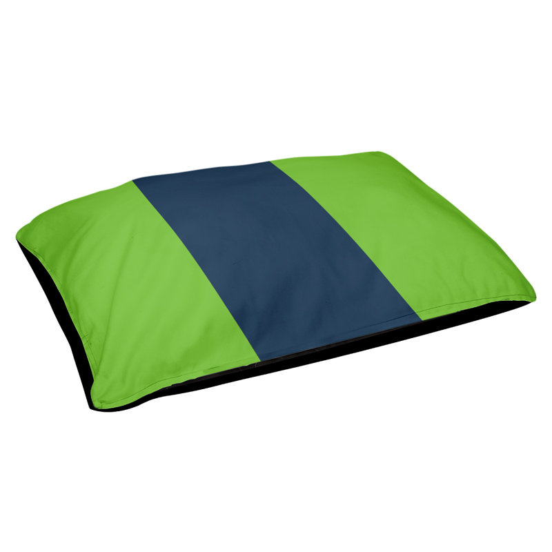 Coussin Detroit, Green/Blue, Medium (40" W x 30"D x 6.5" H)