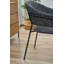Chaise de salle à manger rembourrée en velours Ponca-833291631-833291628