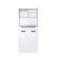 Buffet blanc avec huche, buffet de style campagnard moderne avec 2 tiroirs et portes de grange pour la cuisine, la salle à manger ou le salon | Idée de cadeau