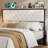 Headboard With Storage And Charging Station, Upholstered Storage Headboard Only With Bed Frame Brackets Adapter, Button Tufted Design, Easy Assembly-186466651-186466655