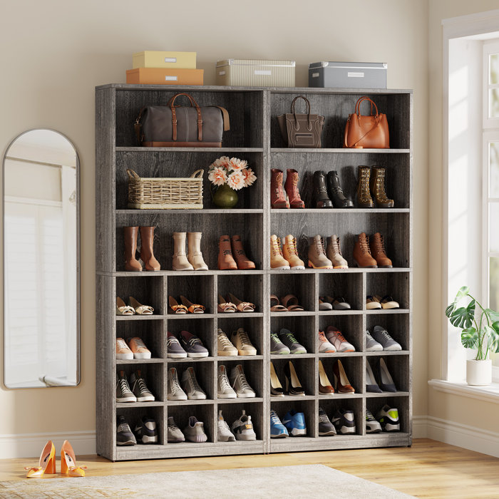 Latitude Run® 24 Pair Shoe Storage Cabinet & Reviews | Wayfair