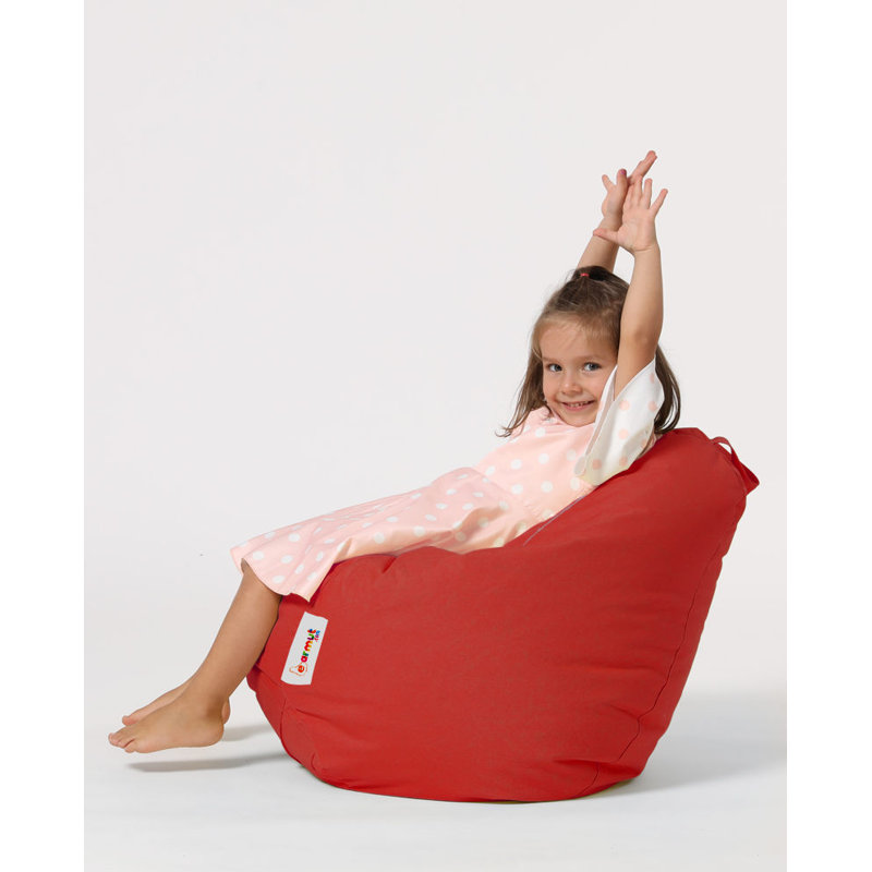 Original Garden Bean Bag Chair, Red, 23.6 x 23.6 x 9.8 inches | 100% Waterproof Polyester Fabric, Filled with 100% Bead Styrofoam | Hidden Zipper System, Perfect for Modern Outdoor Entertainment & Relaxation
