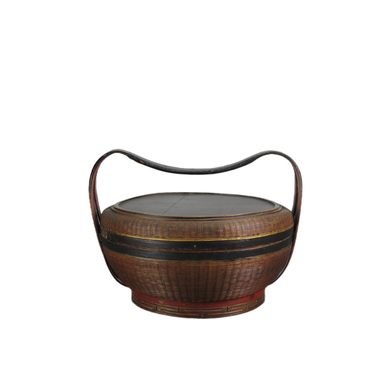 Asian Classic Bamboo Basket Decorative Box