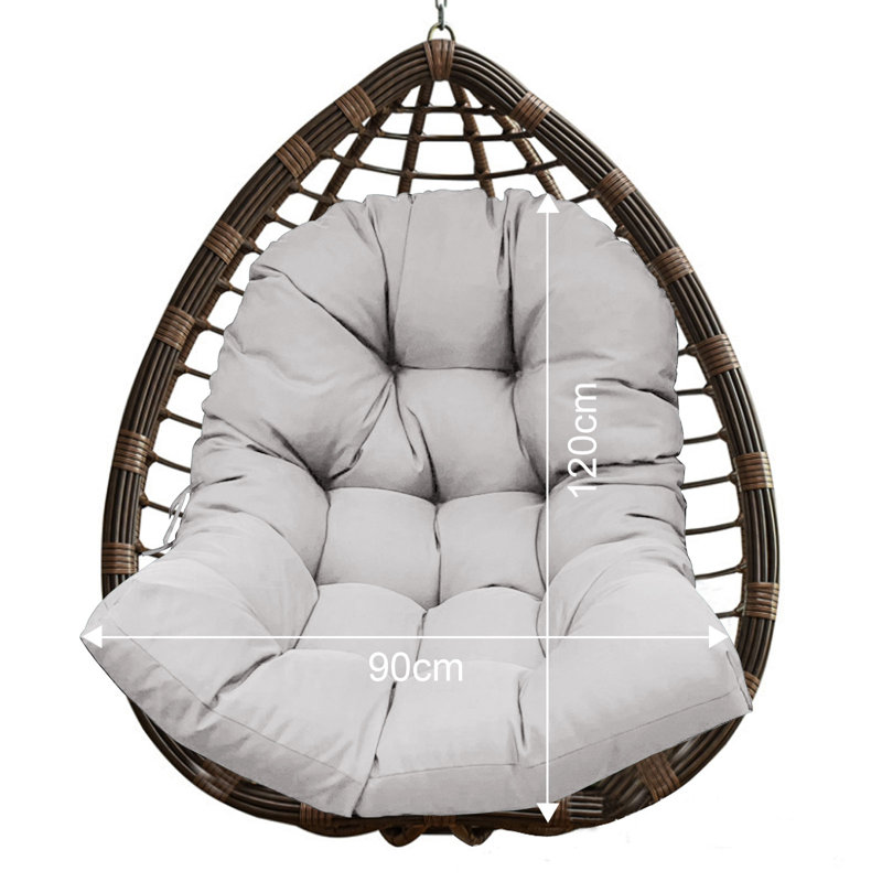Outdoor Seat/Back Cushion, Silver/Gray