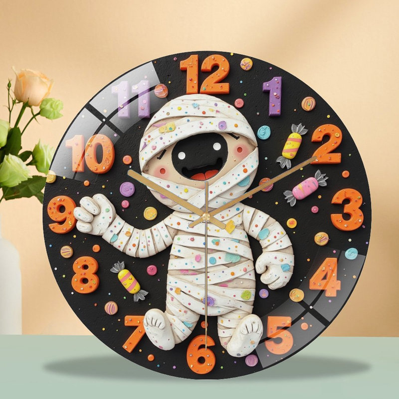 Horloge murale 12 po Mummy