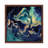 Dramaqueen - Gold And Indigo by Monika Strigel - Floater Frame Print on Canvas-553755749-553755748