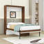 Lit escamotable en bois avec bureau-865107453