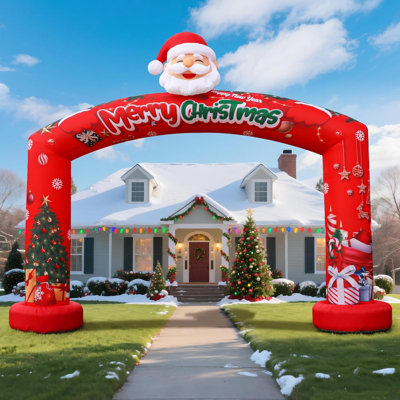 Arche gonflable saisonnière Wellcomer 21 pi x 17 pi - Noël